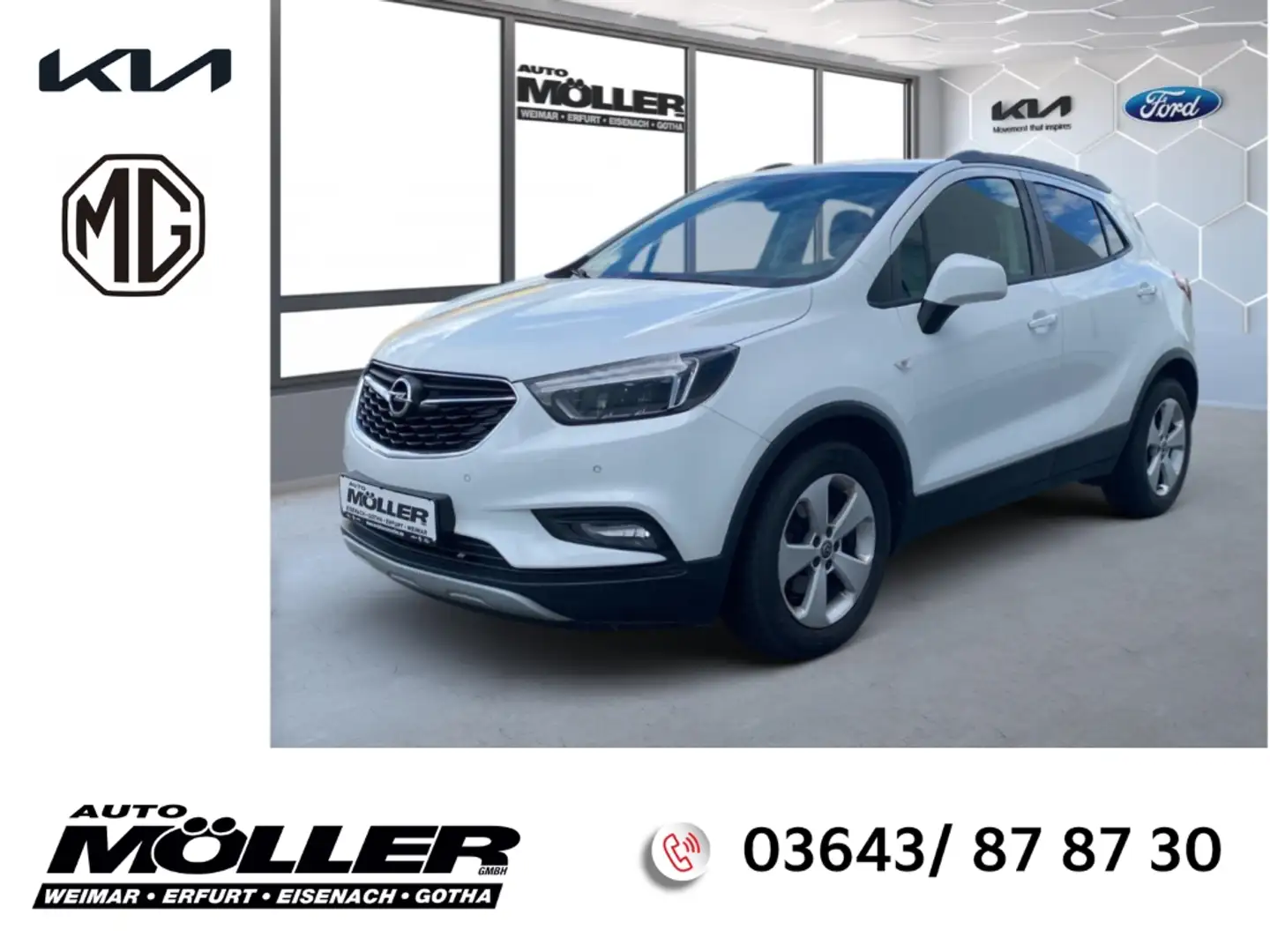 Opel Mokka X 4x4 1.4T Navi Sitzhzg. Klima LED PDC Weiß - 1