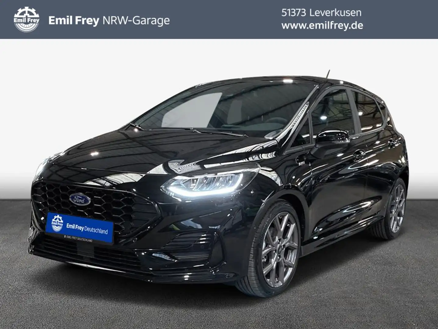 Ford Fiesta 1.0 EB Hybrid Aut. ST-LINE, Navi, PDC, Shz Schwarz - 1
