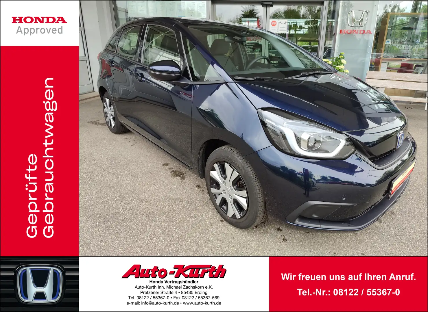 Honda Jazz 1.5 i-MMD Hybrid e-CVT Elegance - PDC - Kamera Blauw - 1