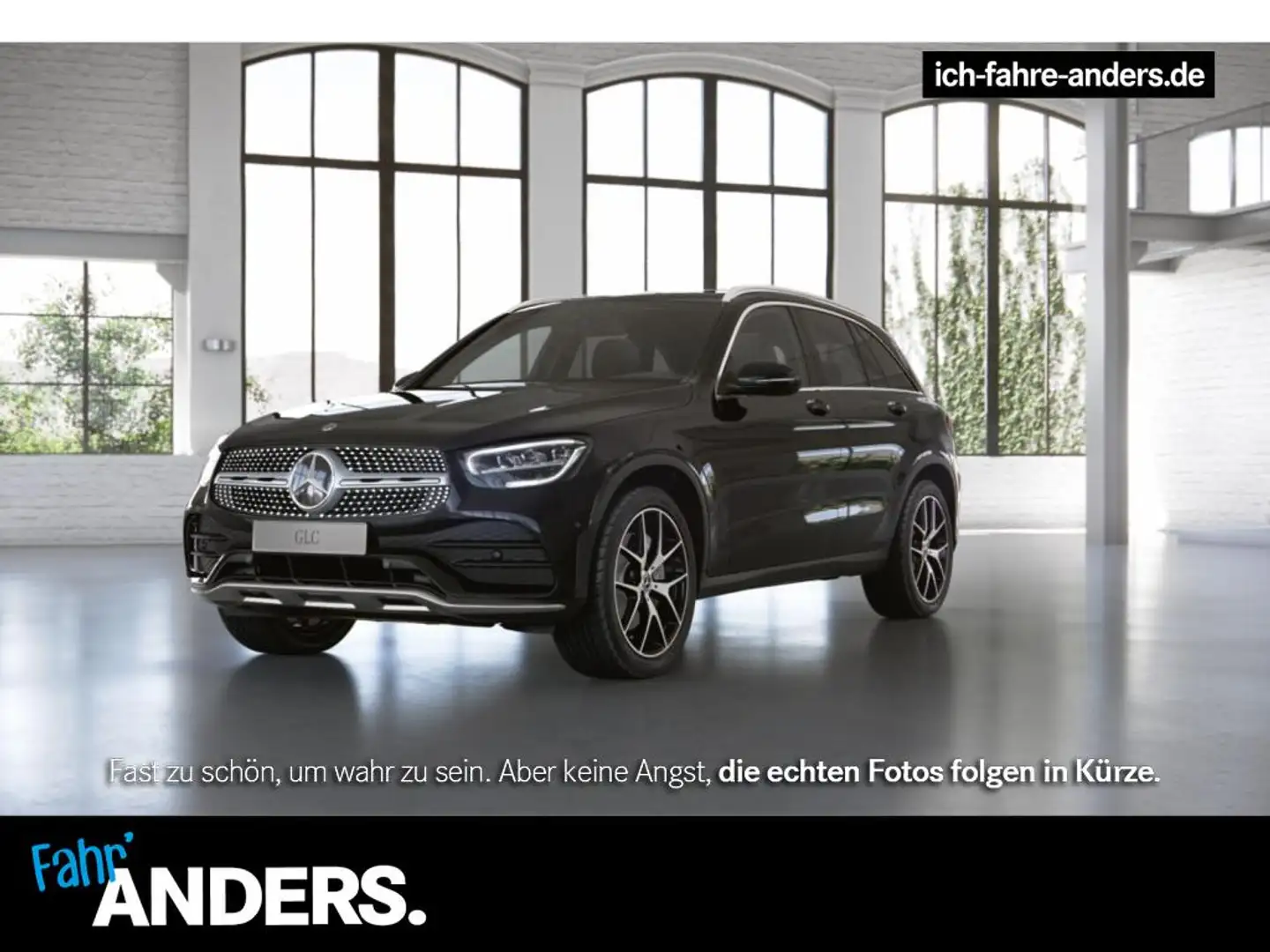 Mercedes-Benz GLC 200 4M AMG+MBUX+digCock+LED+Kam+Pano+EASY-P. Noir - 1