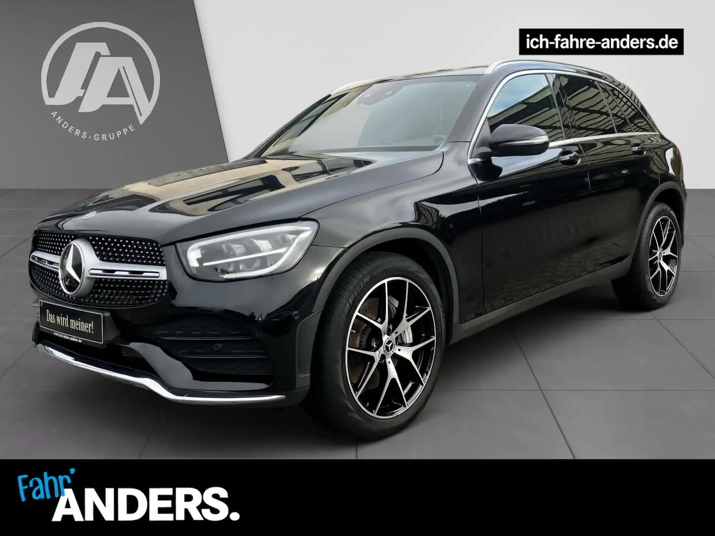 Mercedes-Benz GLC 200 4M AMG+MBUX+digCock+LED+Kam+Pano+EASY-P. Zwart - 1