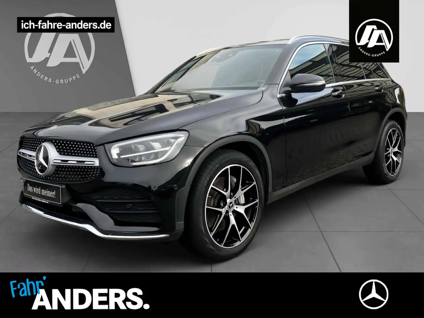 Mercedes-Benz GLC 200 4M AMG+MBUX+digCock+LED+Kam+Pano+EASY-P. Nero - 1