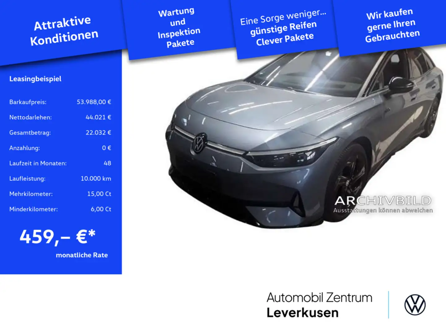 Volkswagen ID.7 GTX MASSAGE SITZBELÜFTUNG ACC DCC KAM 360° Schwarz - 1