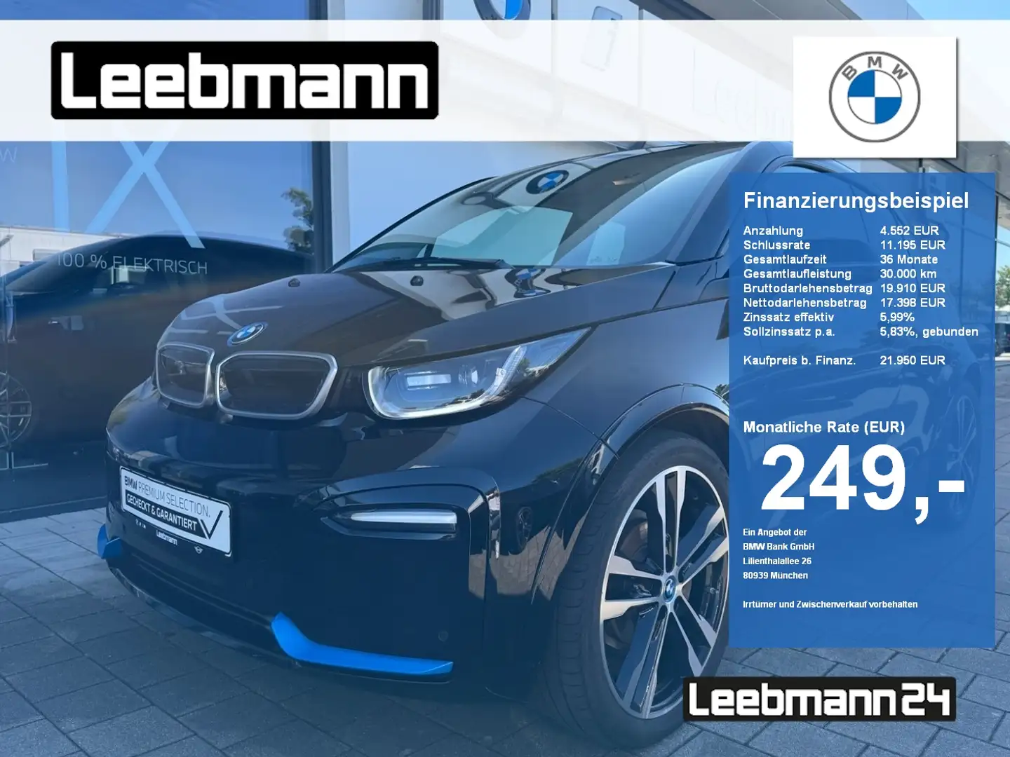 BMW i3 S 120 Ah Atelier RFK/Bus.Paket 2 JAHRE GARANTIE crna - 1