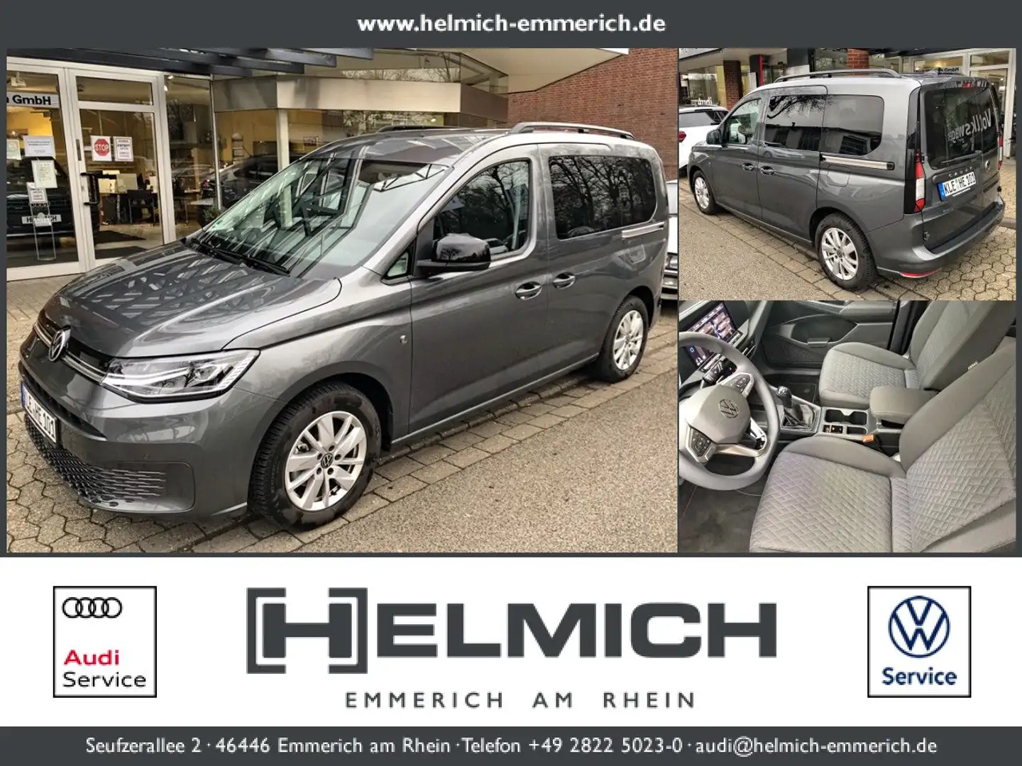 Volkswagen Caddy 2.0 TDI Life Navi LED SHZ PDC Van/Life (EURO Gris - 1