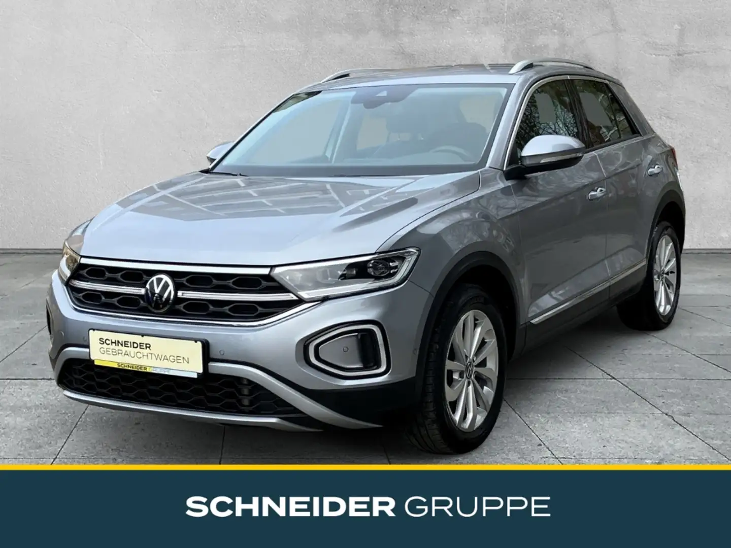 Volkswagen T-Roc Style 2.0 TDI DSG 4Motion LED+NAVI+SHZ+ACC Argent - 1