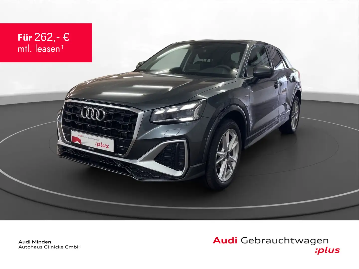 Audi Q2 30 TFSI S line AHK Matrix LM 18" PDC+RFK Temp Gris - 1