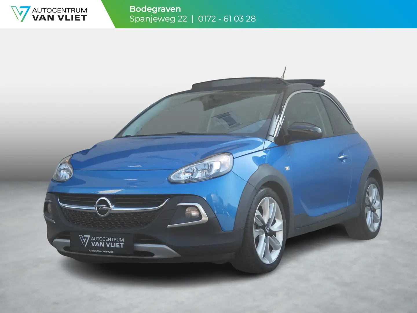 Opel Adam 1.0 Turbo Rocks Favourite | SCHUIFDAK | Blauw - 1