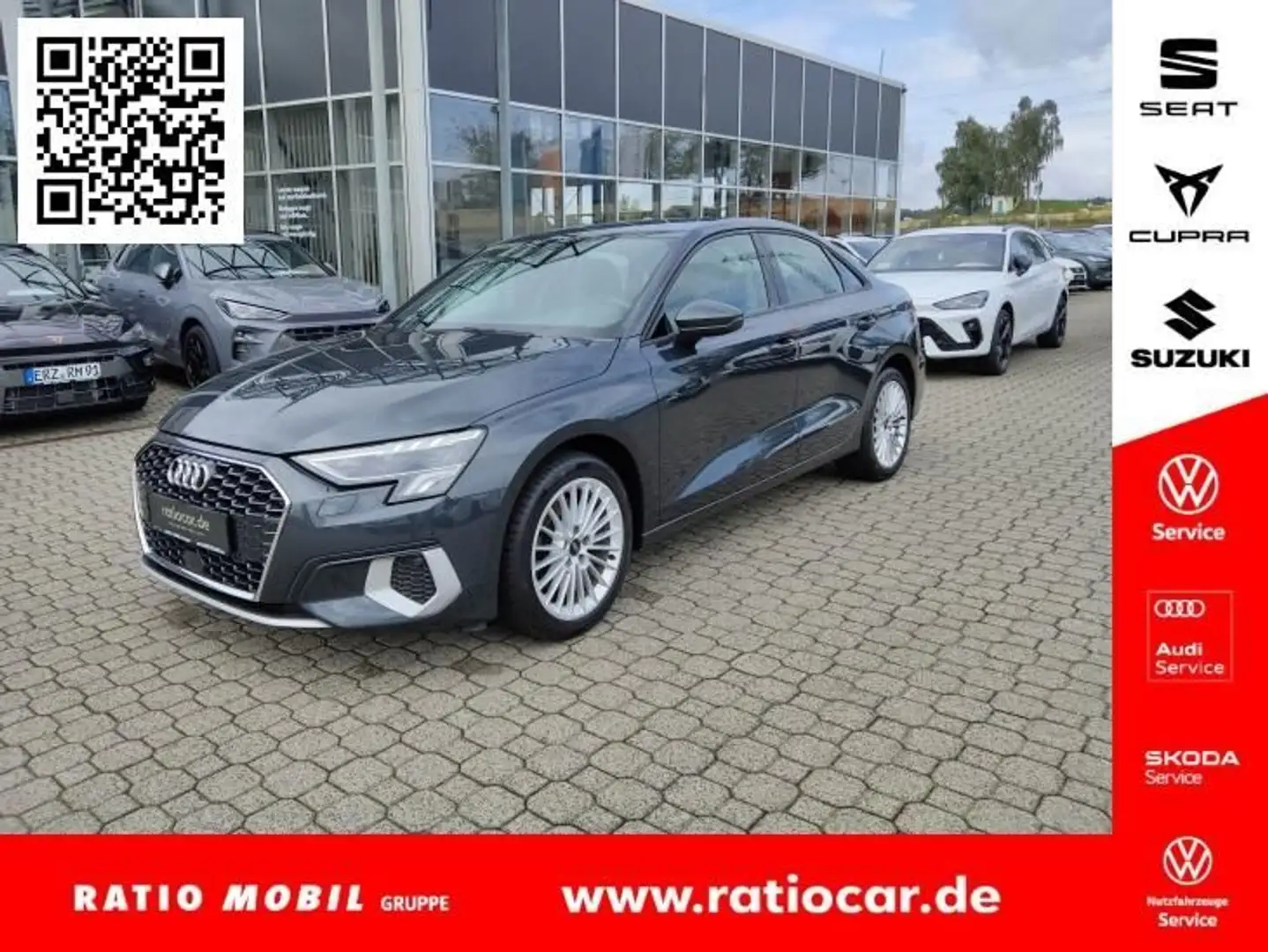 Audi A3 LIMOUSINE ADVANCED 35 1.5 TFSI SITZHEIZ. EPH Grau - 1
