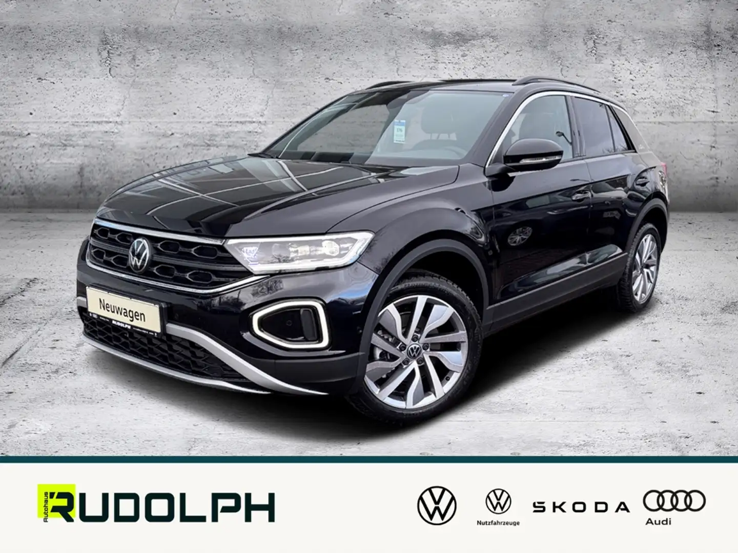 Volkswagen T-Roc GOAL 2.0 TDI 7-Gang- DSG LED BT Navi AHK PDC SHZ A Schwarz - 1