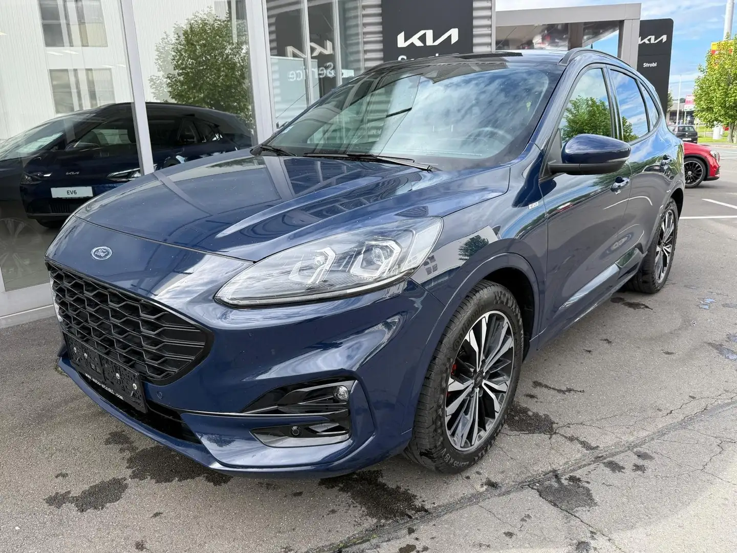 Ford Kuga 2,0 EcoBlue Hybrid ST-Line X Panoramadach Blau - 1