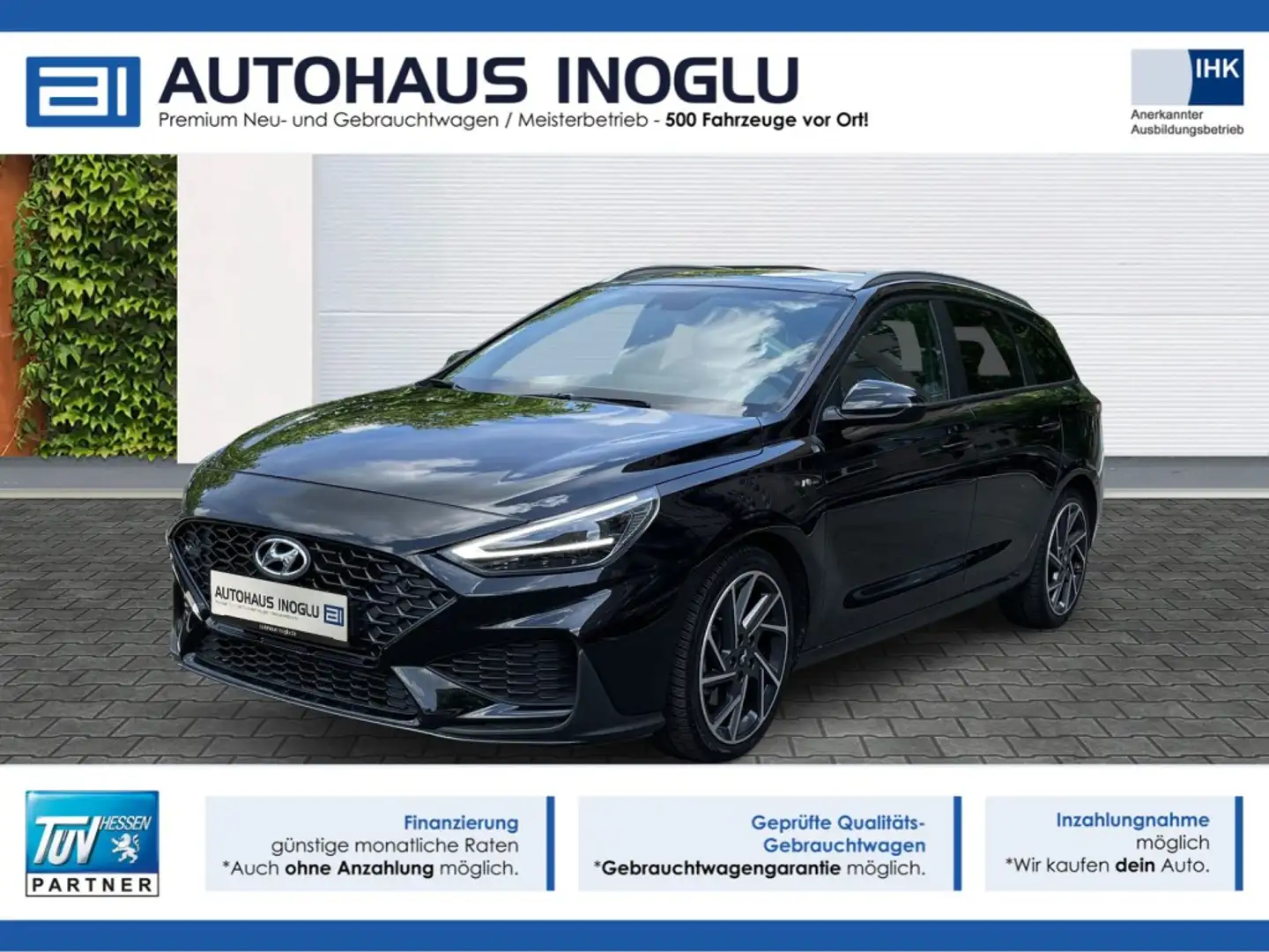 Hyundai i30 1.5 T-GDI*N Line*Sport*Pano*Navi*Kam*LED*Shz Schwarz - 1
