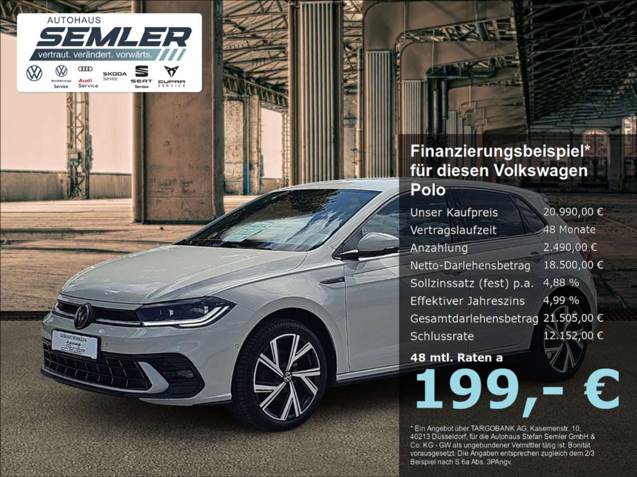 Volkswagen Polo 2023 — VI R-Line 1.0 TSI DSG BEATS R-KAM KESSY NAVI