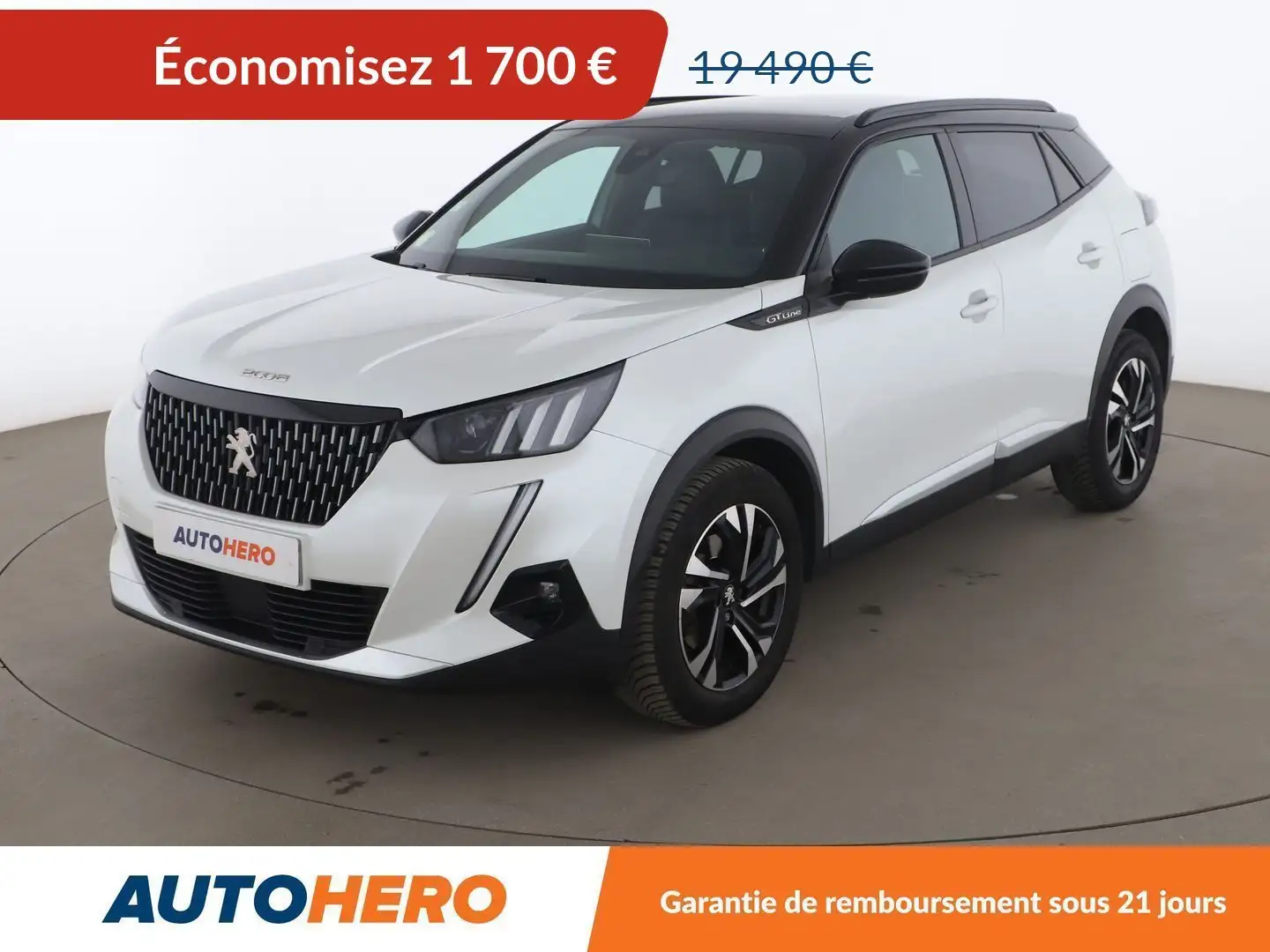 Peugeot 2008 1.5 Blue-HDi GT Line EAT8 Blanc - 1