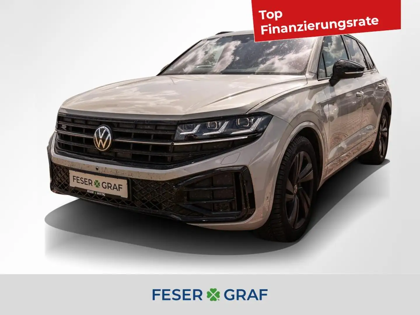 Volkswagen Touareg 3.0 TDI R-Line DSG/Matrix/Standhzg/Pano/AHK/Allrad Beige - 1