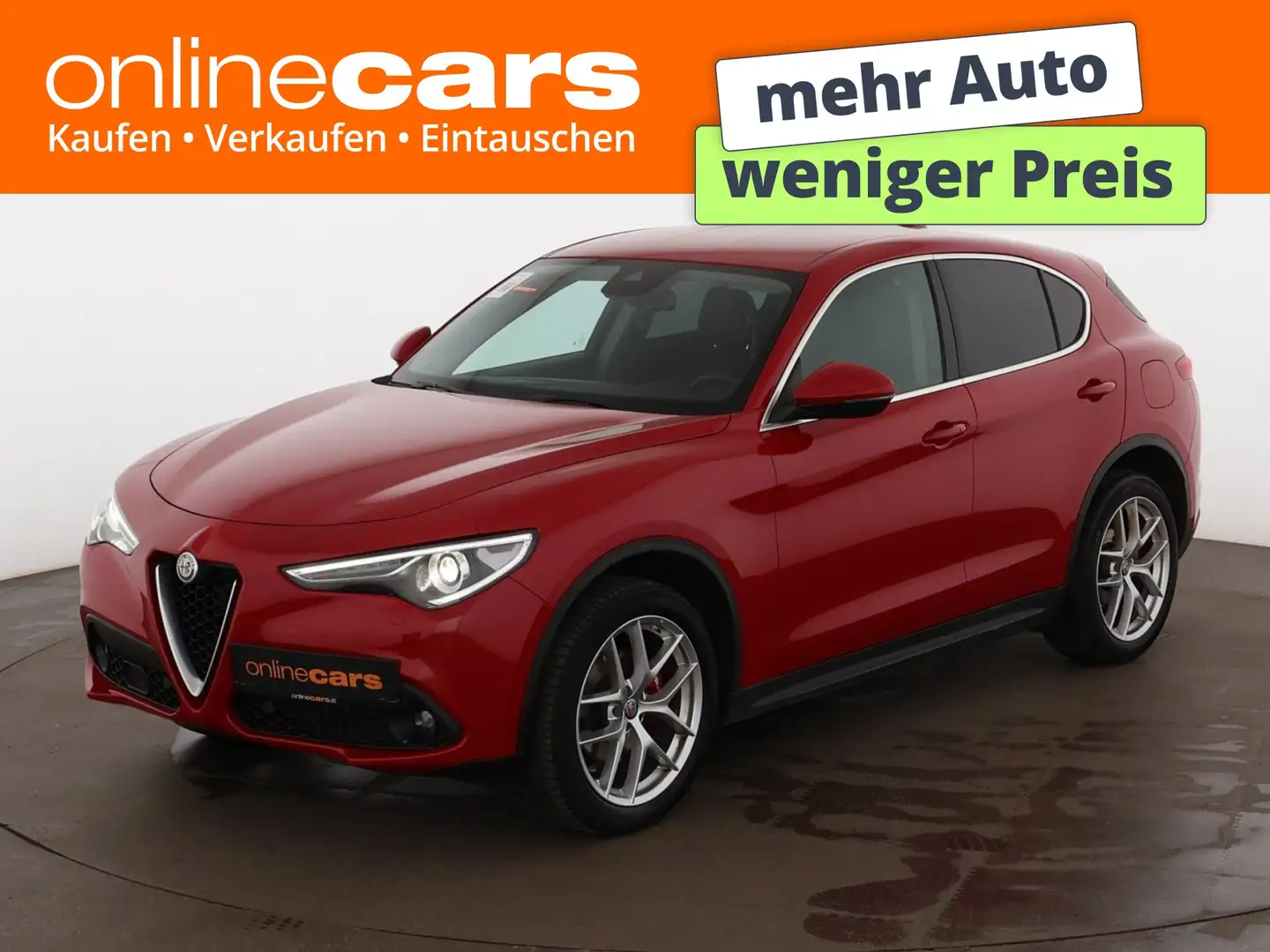 Alfa Romeo Stelvio 2.2 JTDM Lusso Q4 Aut XENON LEDER RADAR Rot - 1