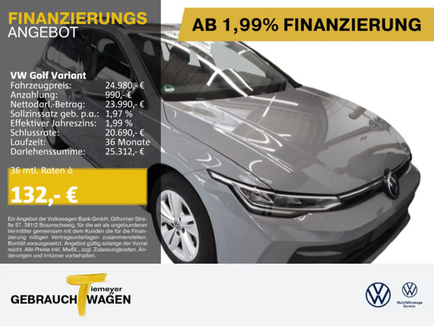 Volkswagen Golf Variant 1.5 TSI DSG LIFE KAMERA SITZHZ CLIM Gris - 1