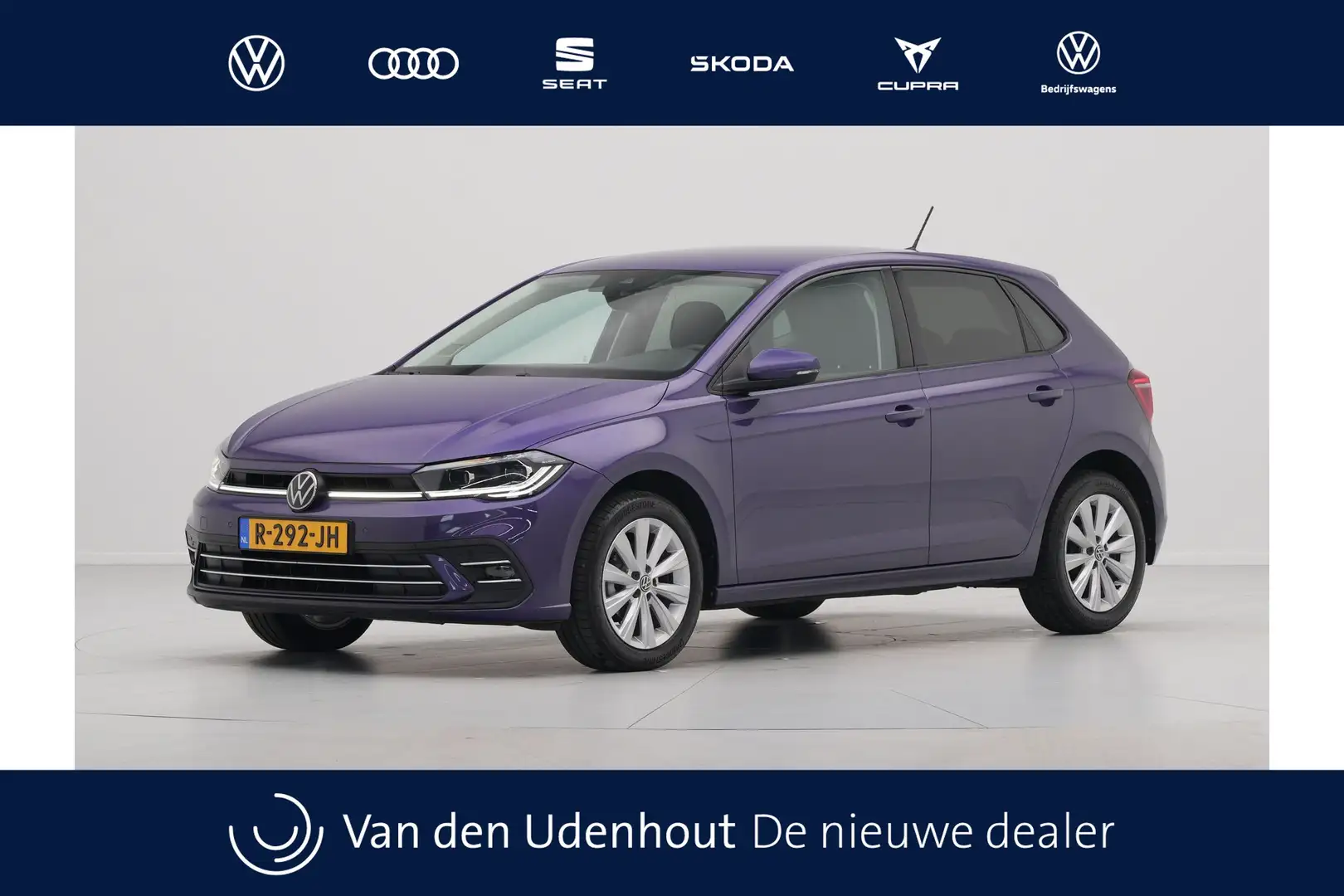 Volkswagen Polo 1.0 TSI 95pk Style Business Navigatie Stoelverwarm Paars - 1