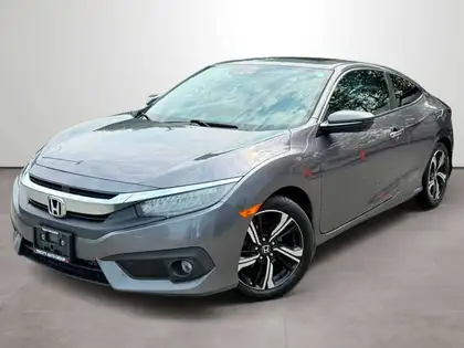 Gray 2016 Honda Civic Coupe Coupe Front-Wheel Drive Automatic