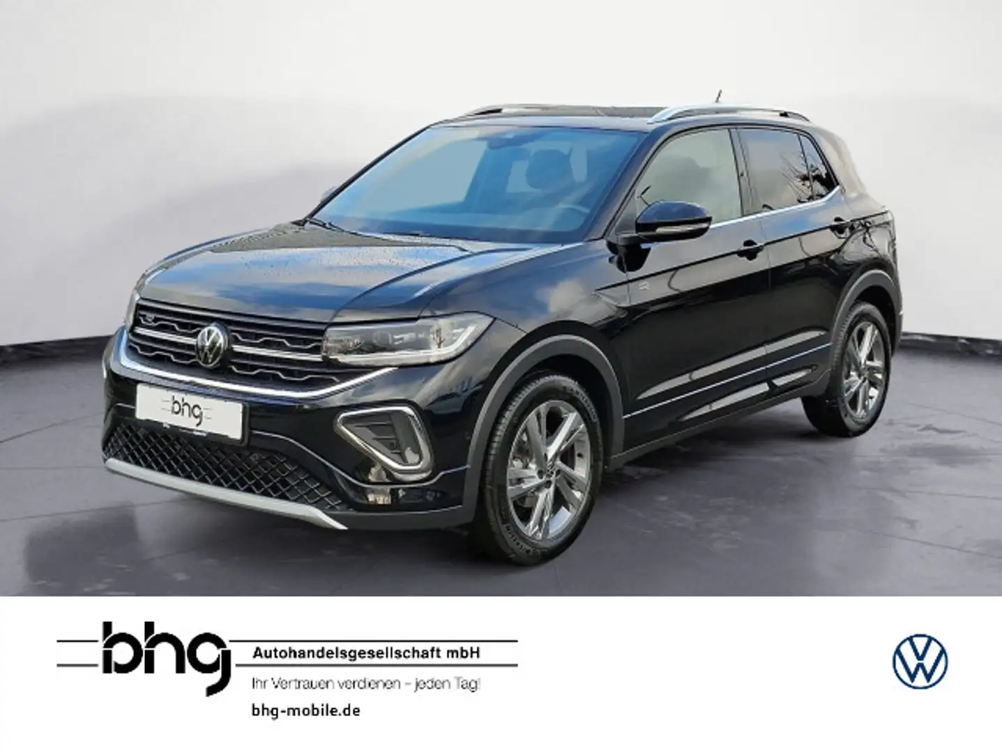 Volkswagen T-Cross 1.5 l TSI DSG R-line AHK IQ.Drive ACC Cl Schwarz - 1