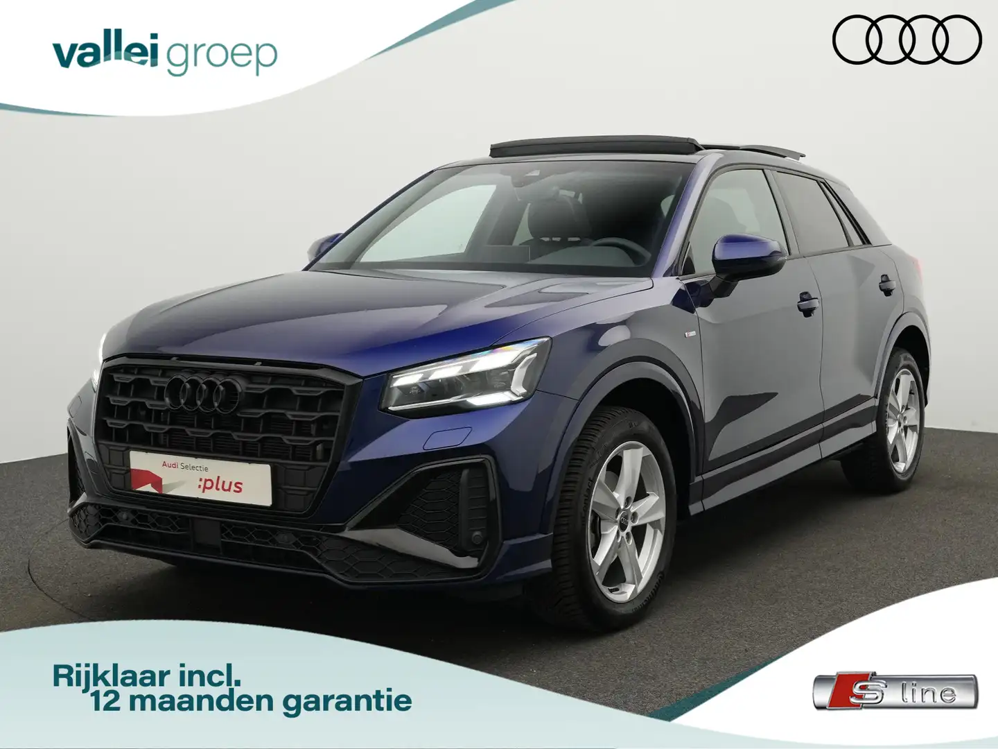 Audi Q2 S Edition 35 TFSI 150 pk S-tronic / S-Line | Pano Blauw - 1