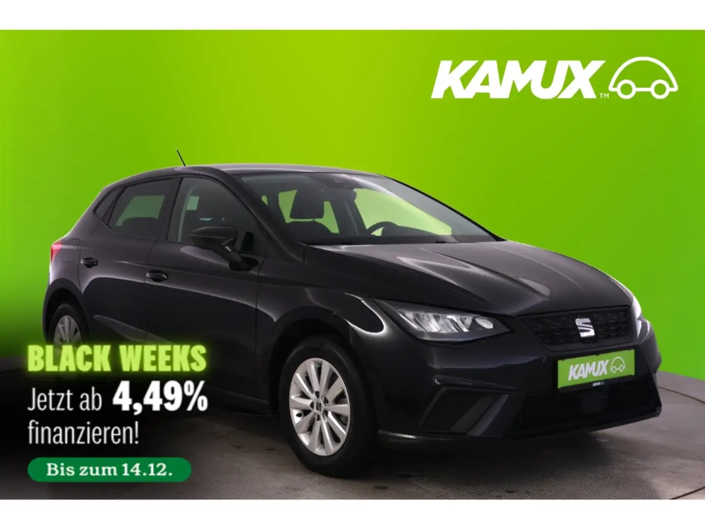 SEAT Ibiza 1.0TSI Style+LED+NAVI+VIRTUAL+TEMPO+PDC Schwarz - 1