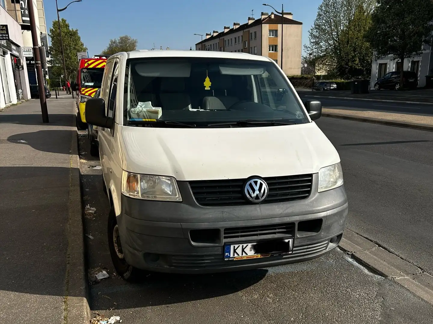 Volkswagen T5 Transporter Volkswagen T5 2,5 CDI Blanc - 1