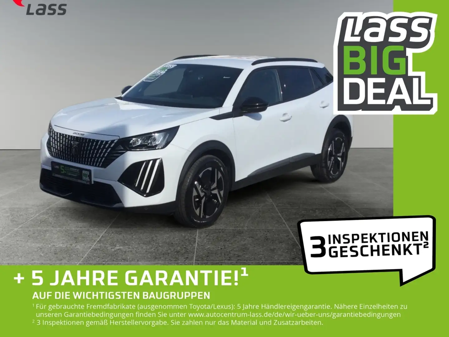 Peugeot 2008 1.2 PureTech 130 Allure LED+Klimaautomatik+ Weiß - 1