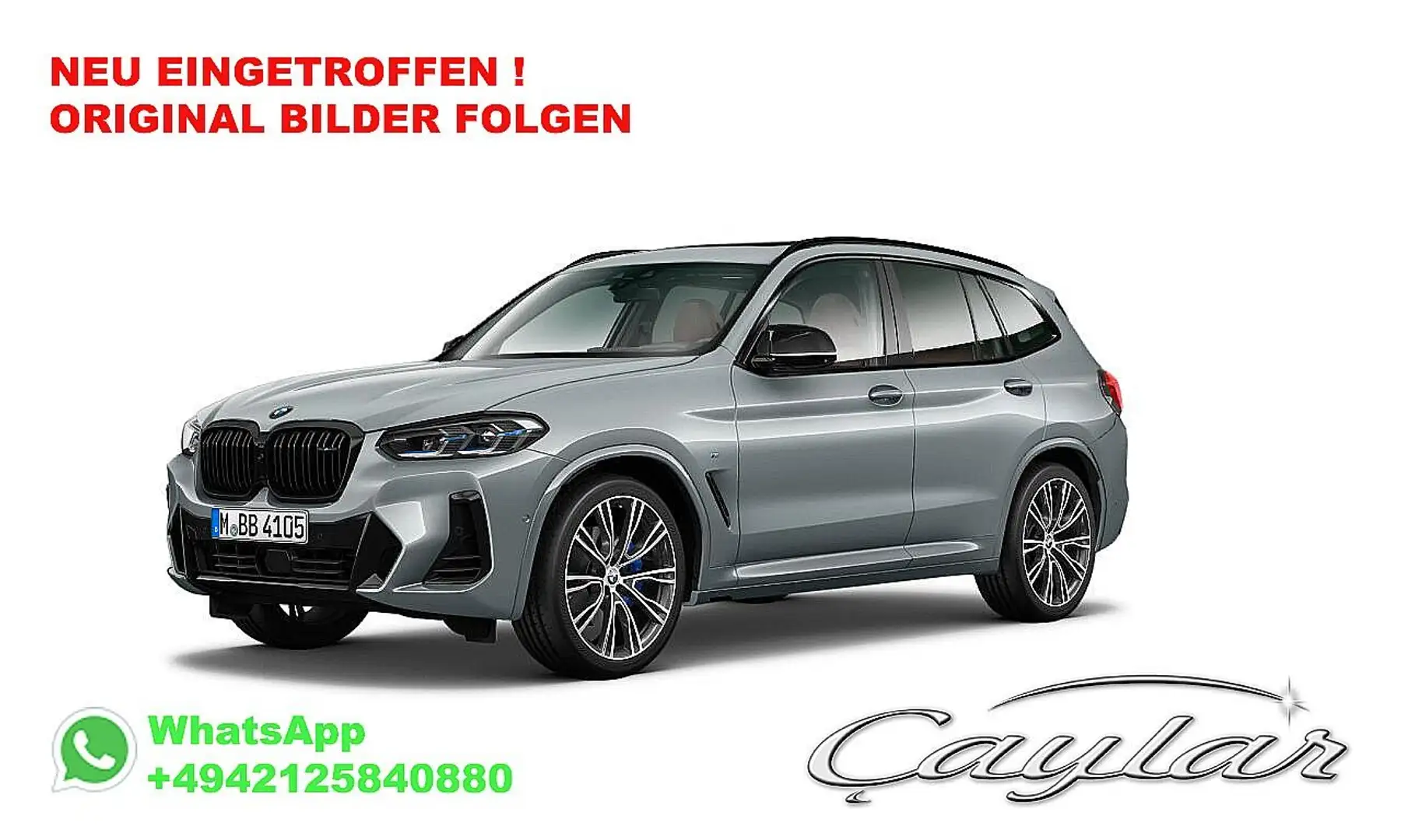BMW X3 M d SITZBELÜFT LASER ACC 360° PANO AHK 21" Gris - 1