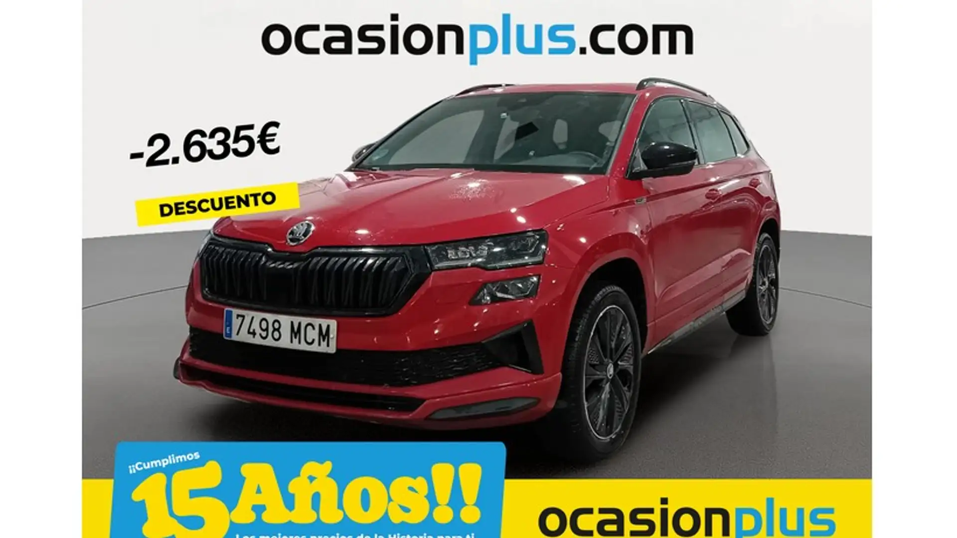 Skoda Karoq 2.0TDI AdBlue Sportline 4x4 DSG 110kW Rood - 1