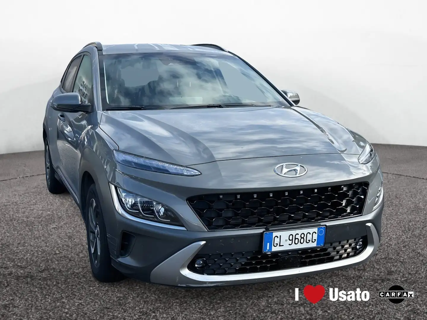 Hyundai KONA I 2021 1.6 gdi hev Xline Safety Pack 2wd 141cv dct Grigio - 2