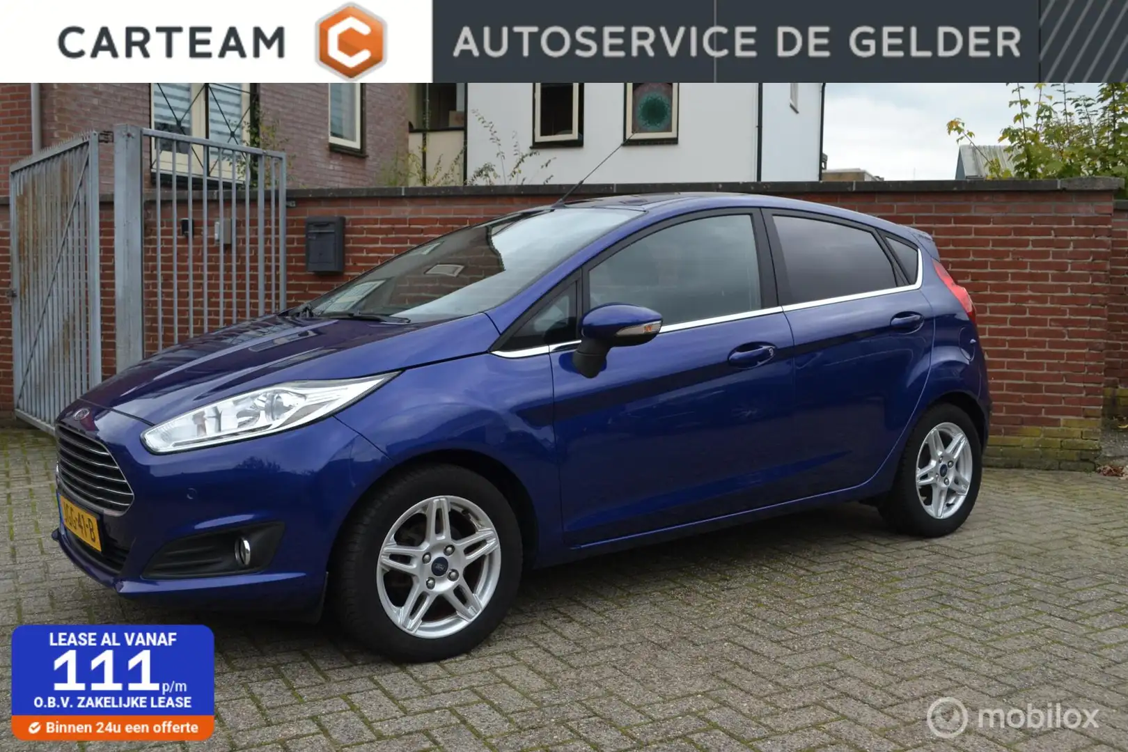 Ford Fiesta 1.0 EcoBoost Titanium | NW Distr. | Sony | PDC V+A Blauw - 1