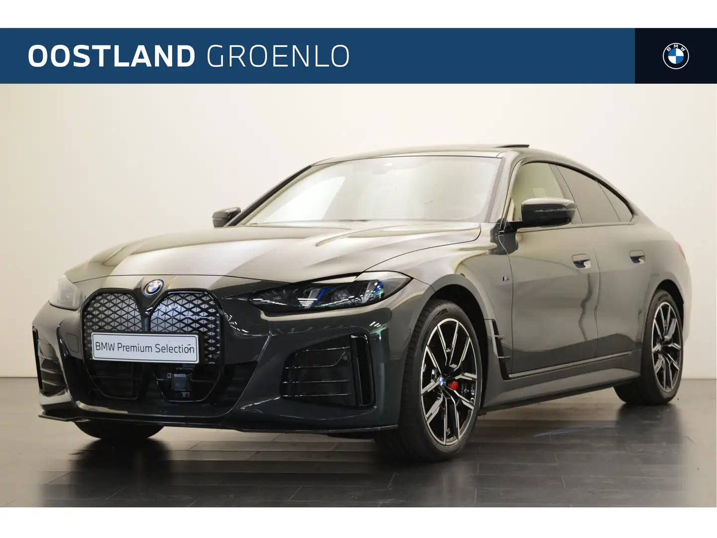 BMW i4 eDrive40 High Executive M Sport / Trekhaak / Adapt Grijs - 1