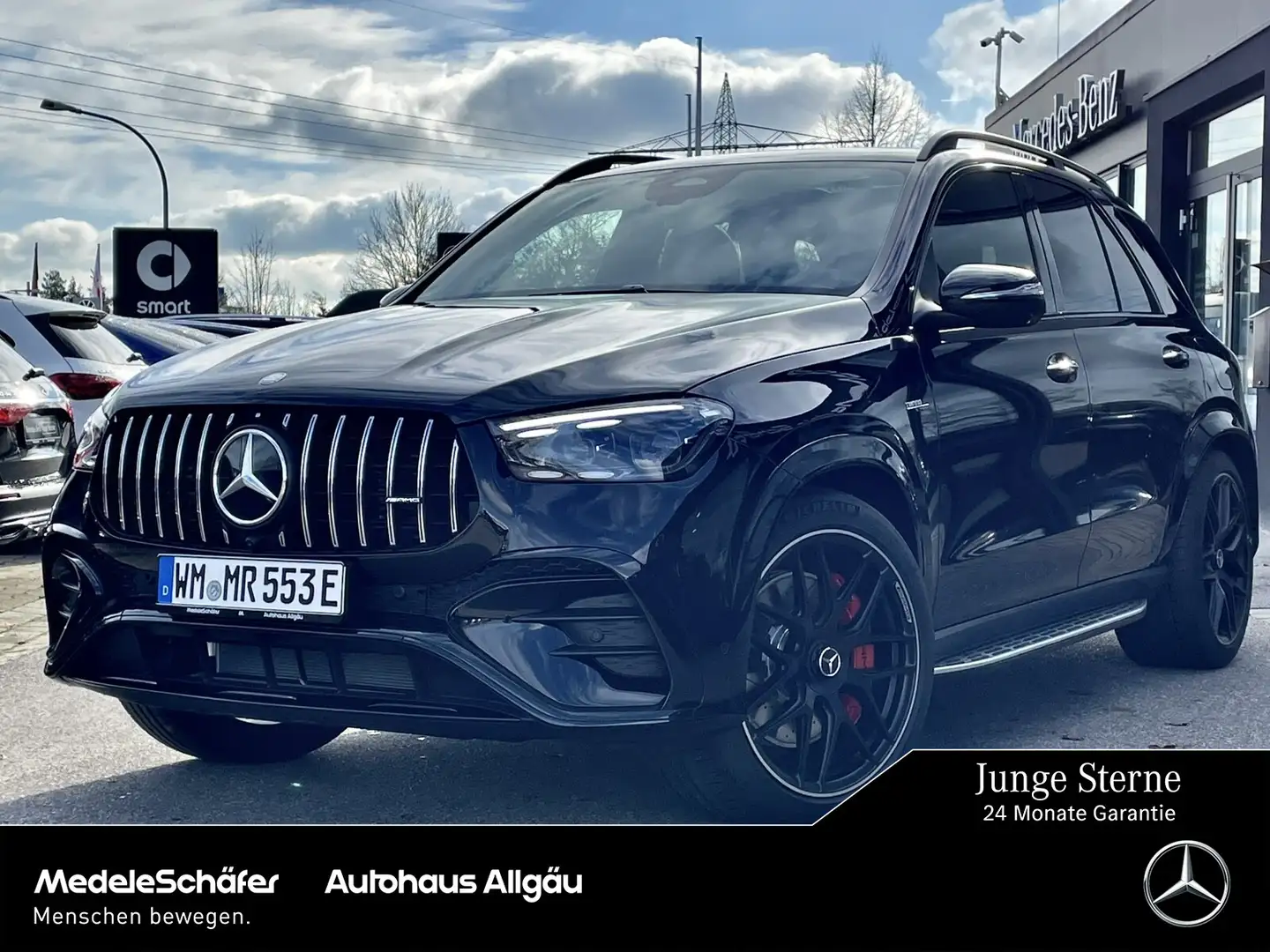 Mercedes-Benz GLE 53 AMG GLE 53 Hyb 4M+ Night Distr AHK Pano Fondkomfort+ Schwarz - 1