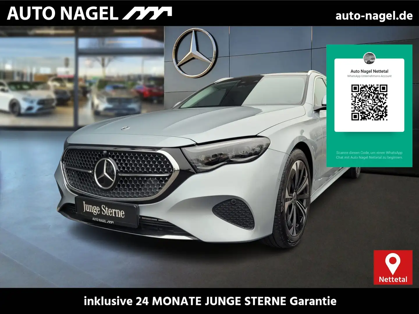 Mercedes-Benz E 300 E 300 de T-Modell Advanced Plus+Airmatic+PSD+AHK Silber - 1