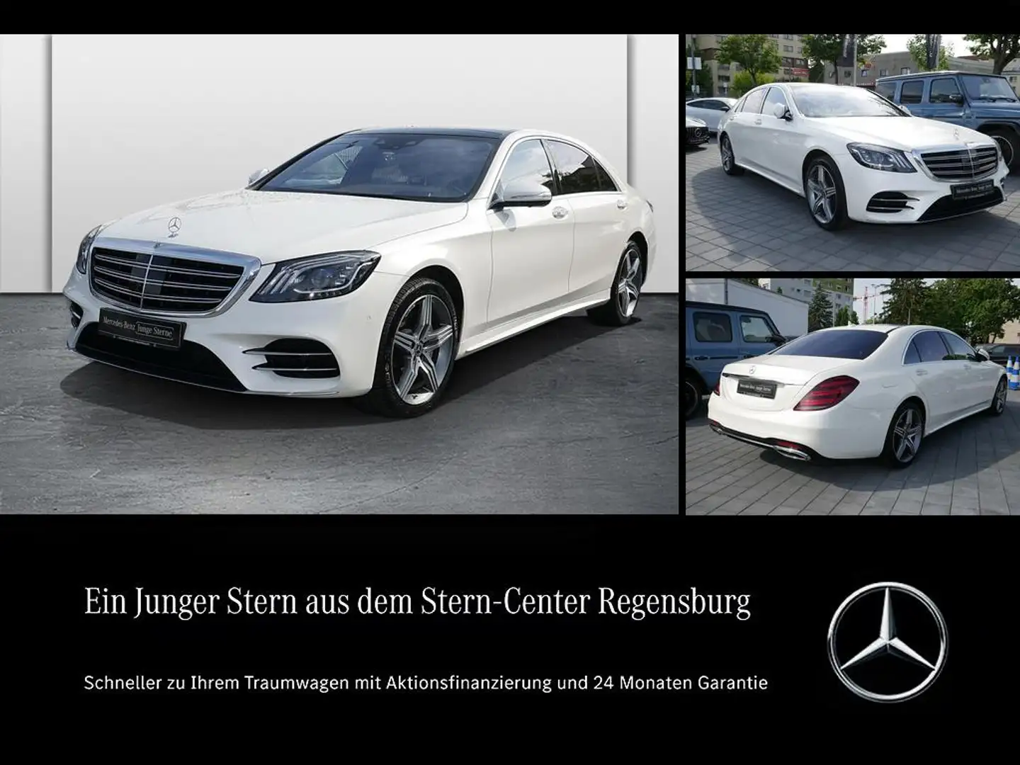 Mercedes-Benz S 400 d 4M lang+AMG PLUS+DIST+MASSAGE+HUD+PANO++ Weiß - 1