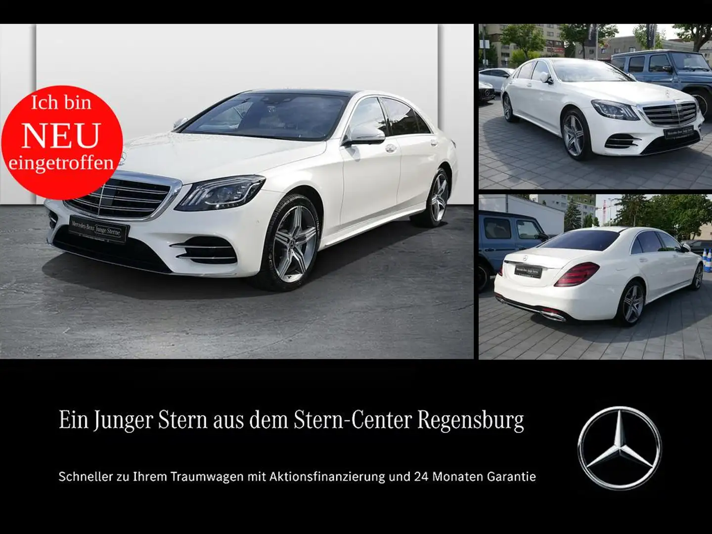 Mercedes-Benz S 400 d 4M lang+AMG PLUS+DIST+MASSAGE+HUD+PANO++ Weiß - 1