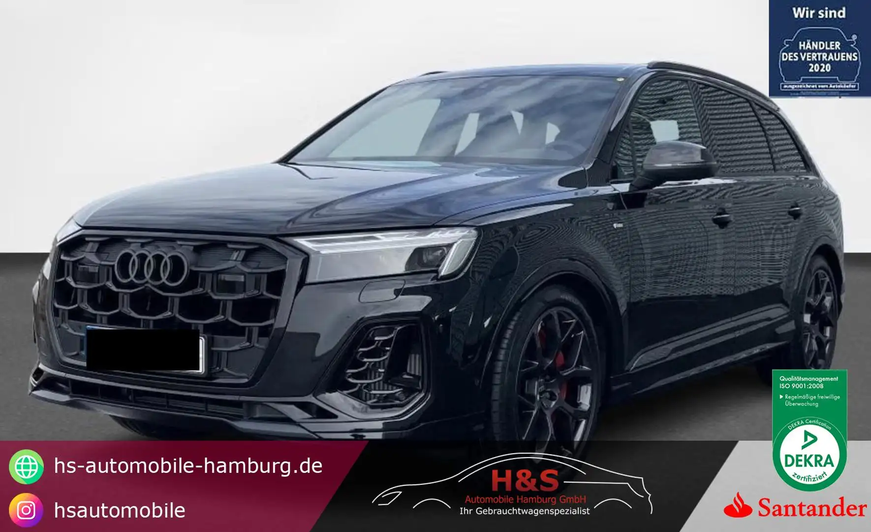Audi Q7 TFSI e quattro S line Schwarz - 1