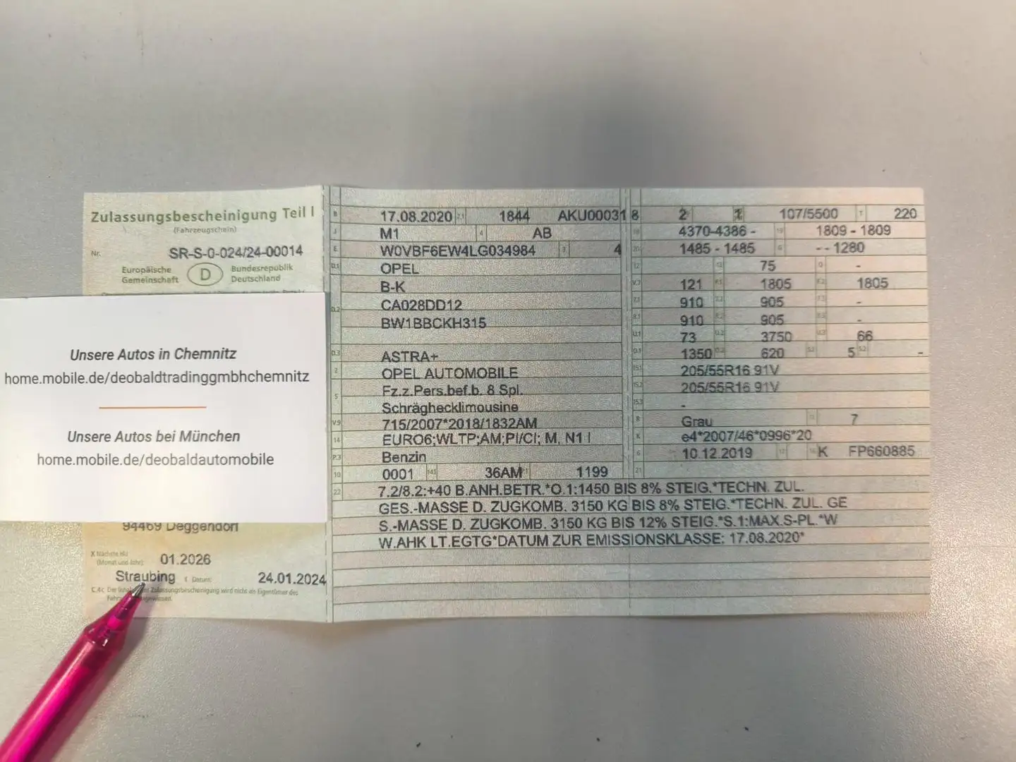 Opel Astra K Lim. 5-trg. 1.2i Motor läuft unrund - 2