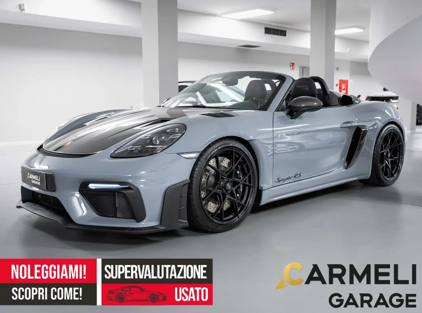 Porsche 718 Spyder RS -CARBONIO-PACK WEISSACH-SOLLEVAMENTO ANTERIORE Grigio - 1