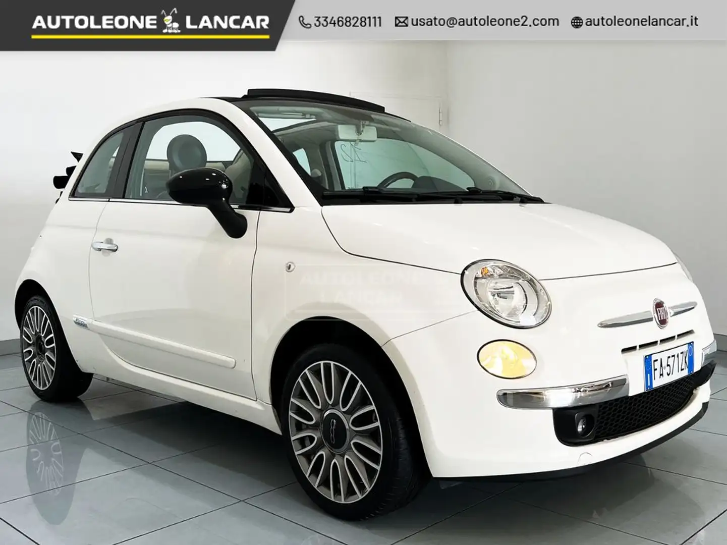 Fiat 500C 1.2 Lounge 69cv + PELLE OK NEOPATENTATI E6 Bianco - 2