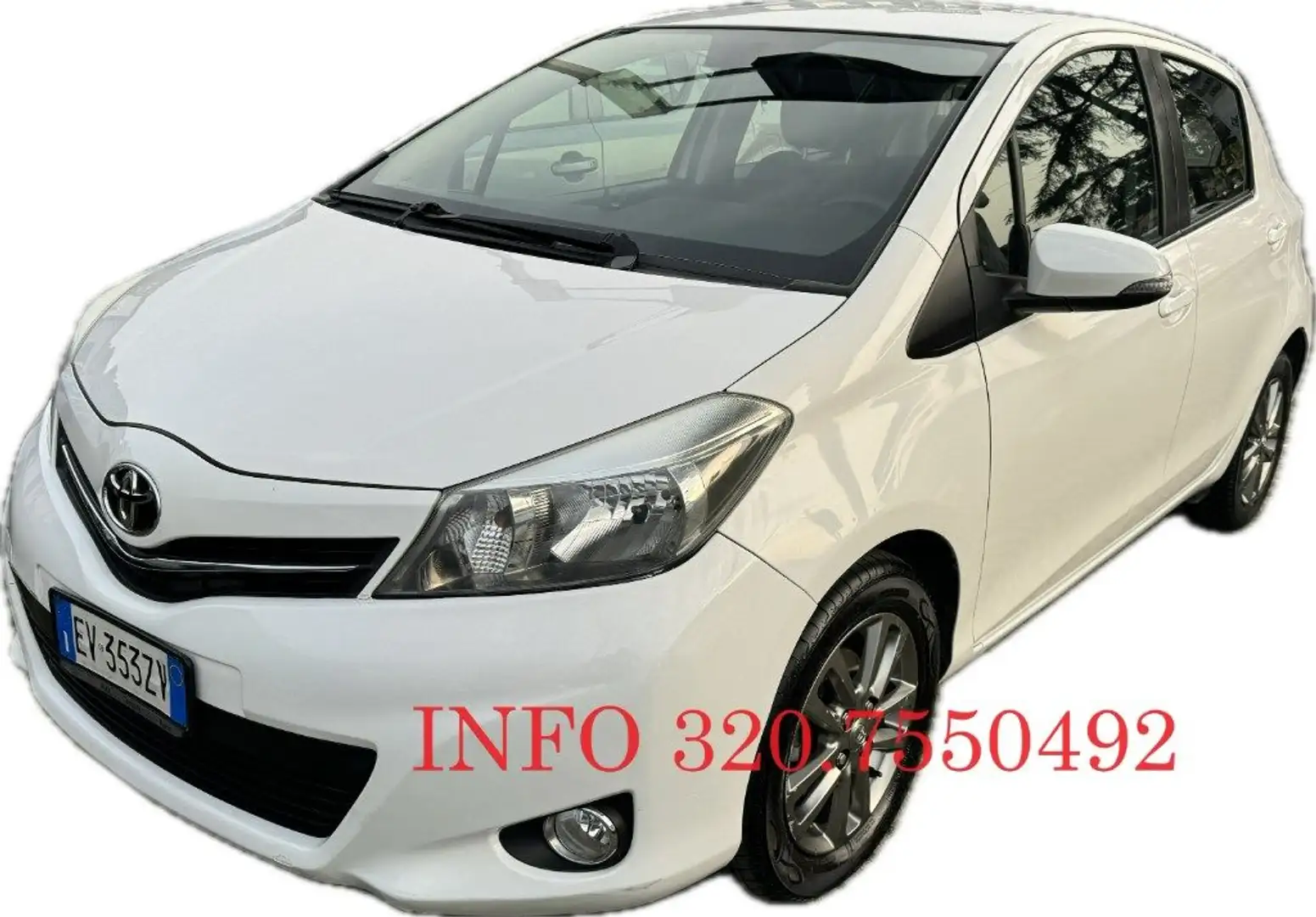 Toyota Yaris 1.0 5 porte Active UNIPRO KM CERTIFICATI Bianco - 1