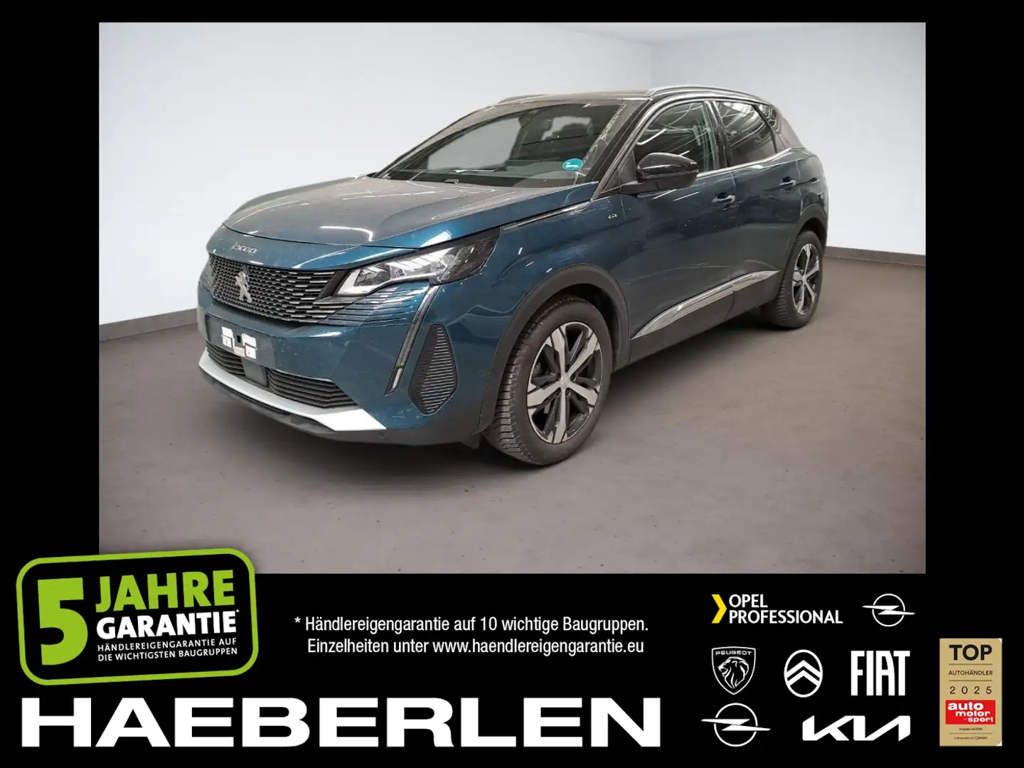 Peugeot 3008 1.2 PureTech 130 GT ACC+LED+Navi+SHZ+360+LM Blauw - 1