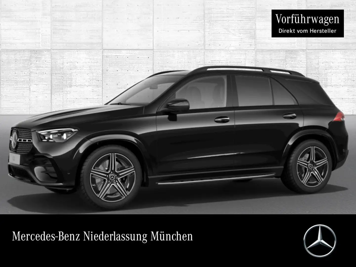 Mercedes-Benz GLE 450 4M AMG+NIGHT+PANO+360+AHK+MULTIBEAM+SPUR Schwarz - 1