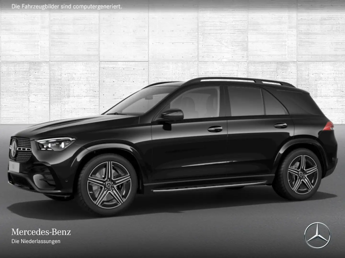 Mercedes-Benz GLE 450 4M AMG+NIGHT+PANO+360+AHK+MULTIBEAM+SPUR Schwarz - 2