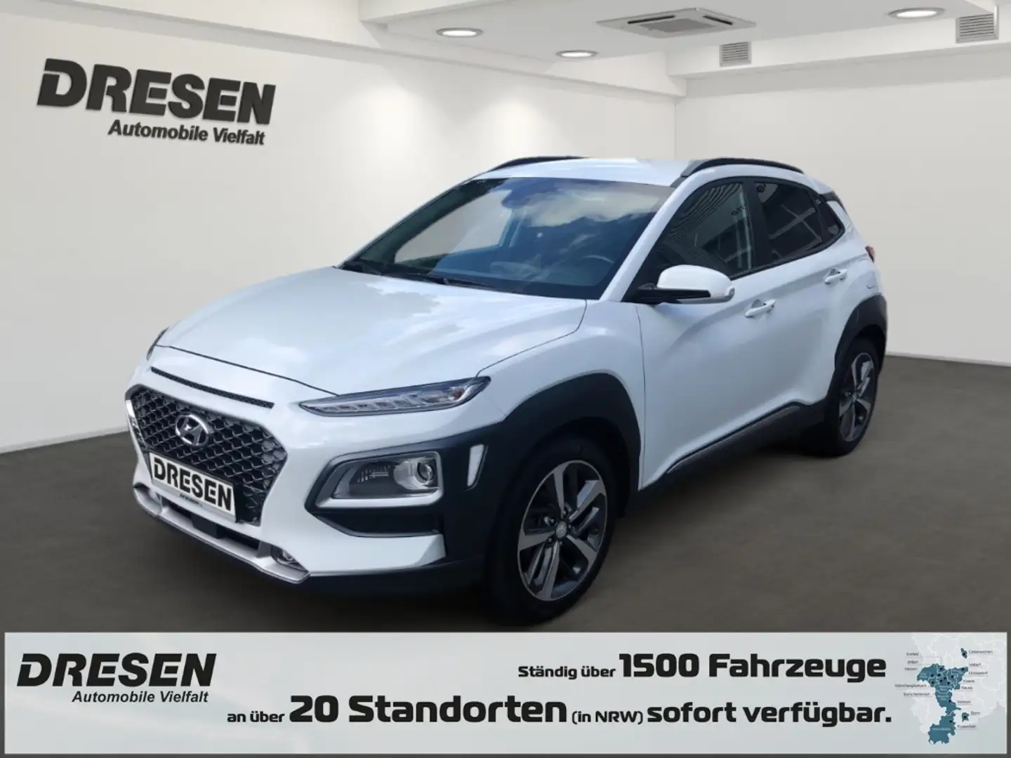Hyundai KONA 2WD 1.0 T-GDI 88kW (120PS) Premium HUD Navi, Kunst Weiß - 1