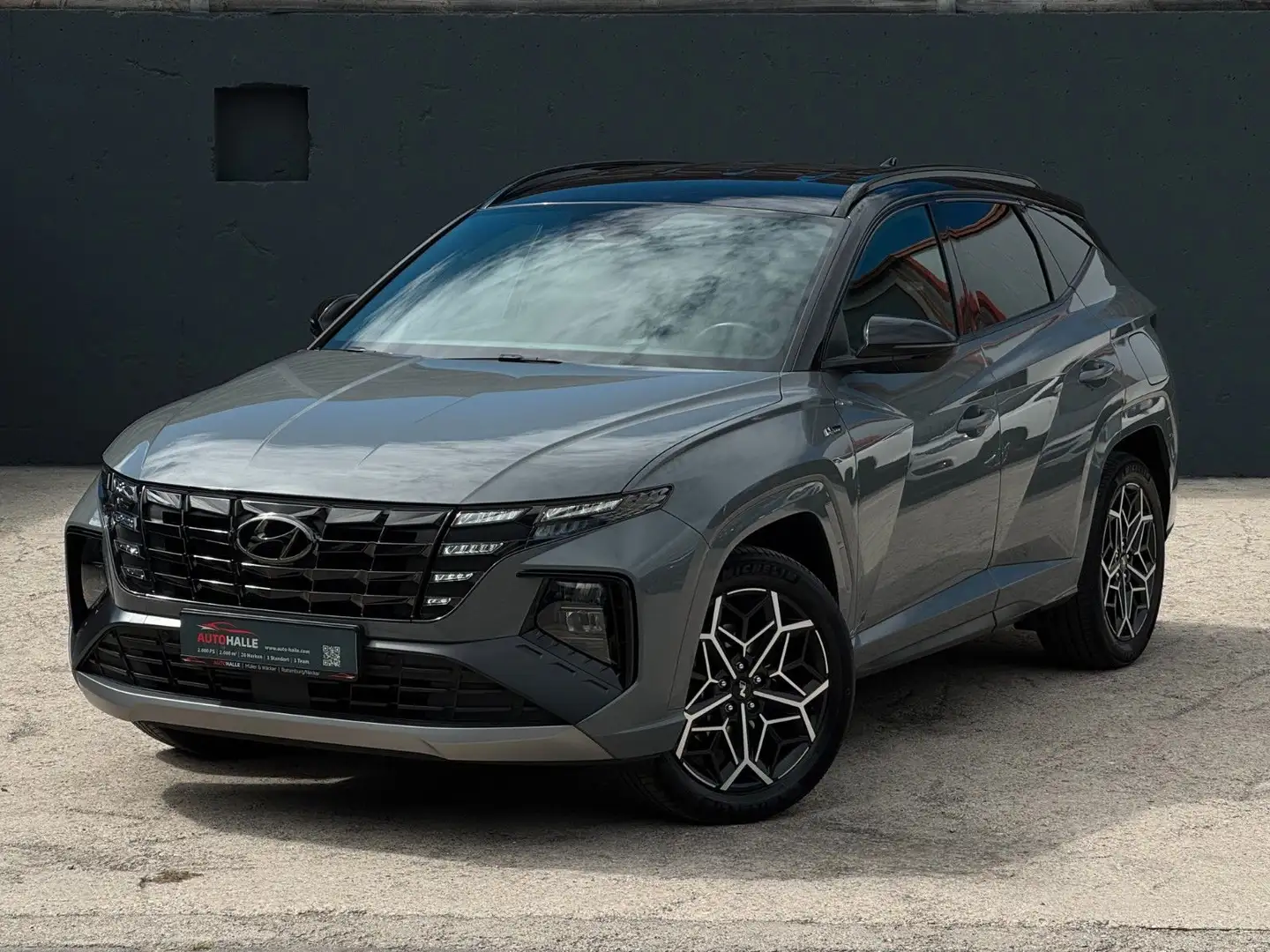 Hyundai TUCSON 1.6 T-GDI N Line PHEV 4WD KRELL Cam CarPl Gris - 1