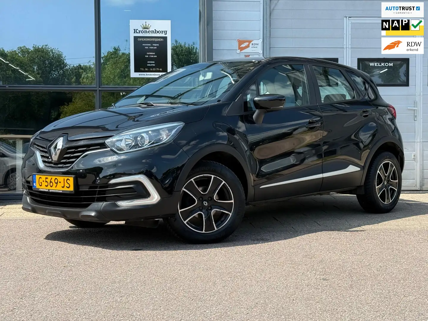 Renault Captur 0.9 TCe Limited, NAVI, NAP, AIRCO Zwart - 1