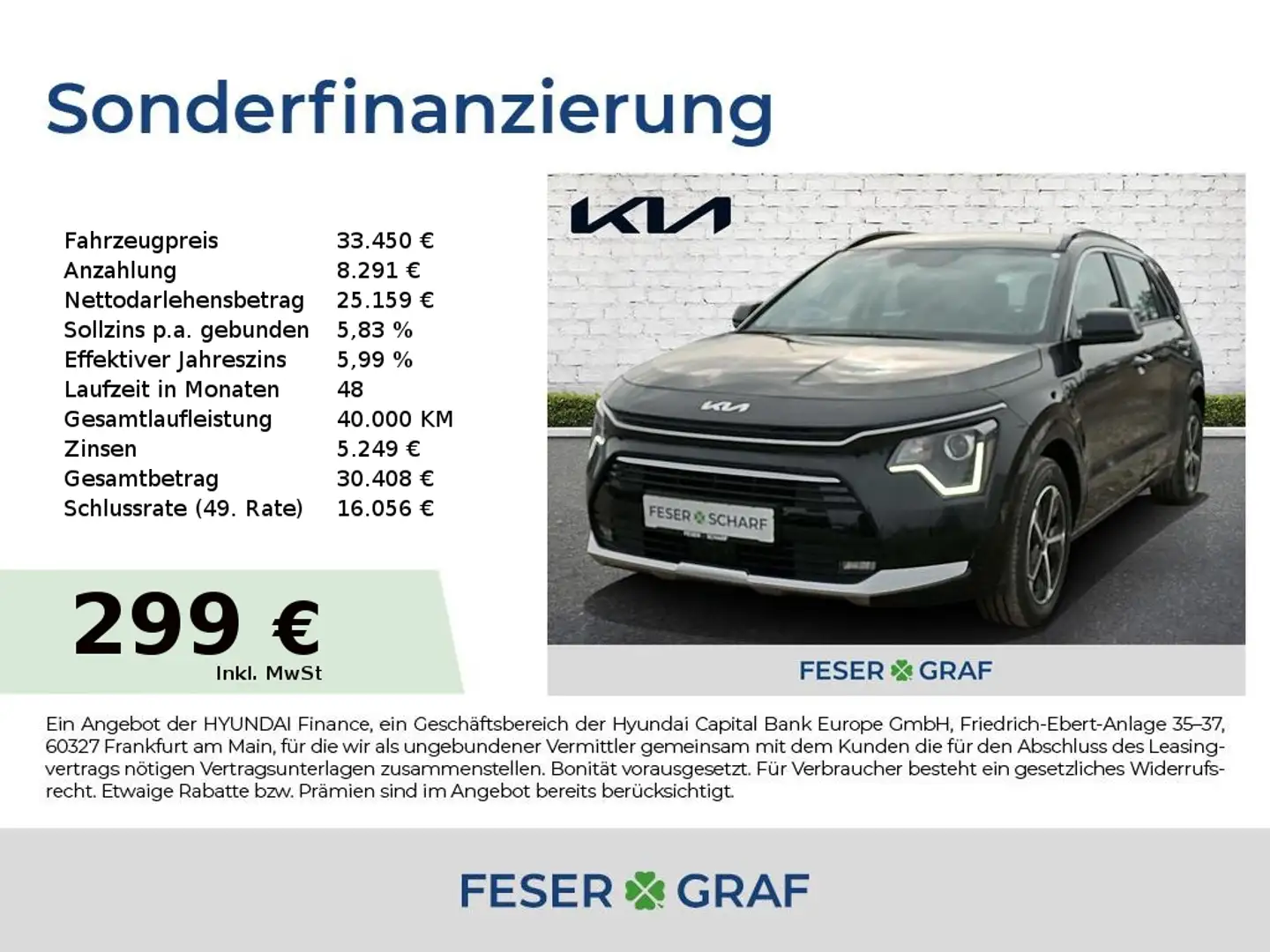 Kia Niro 1.6 Plug-In Hybrid DCT Vision Komfort-Paket Zwart - 1