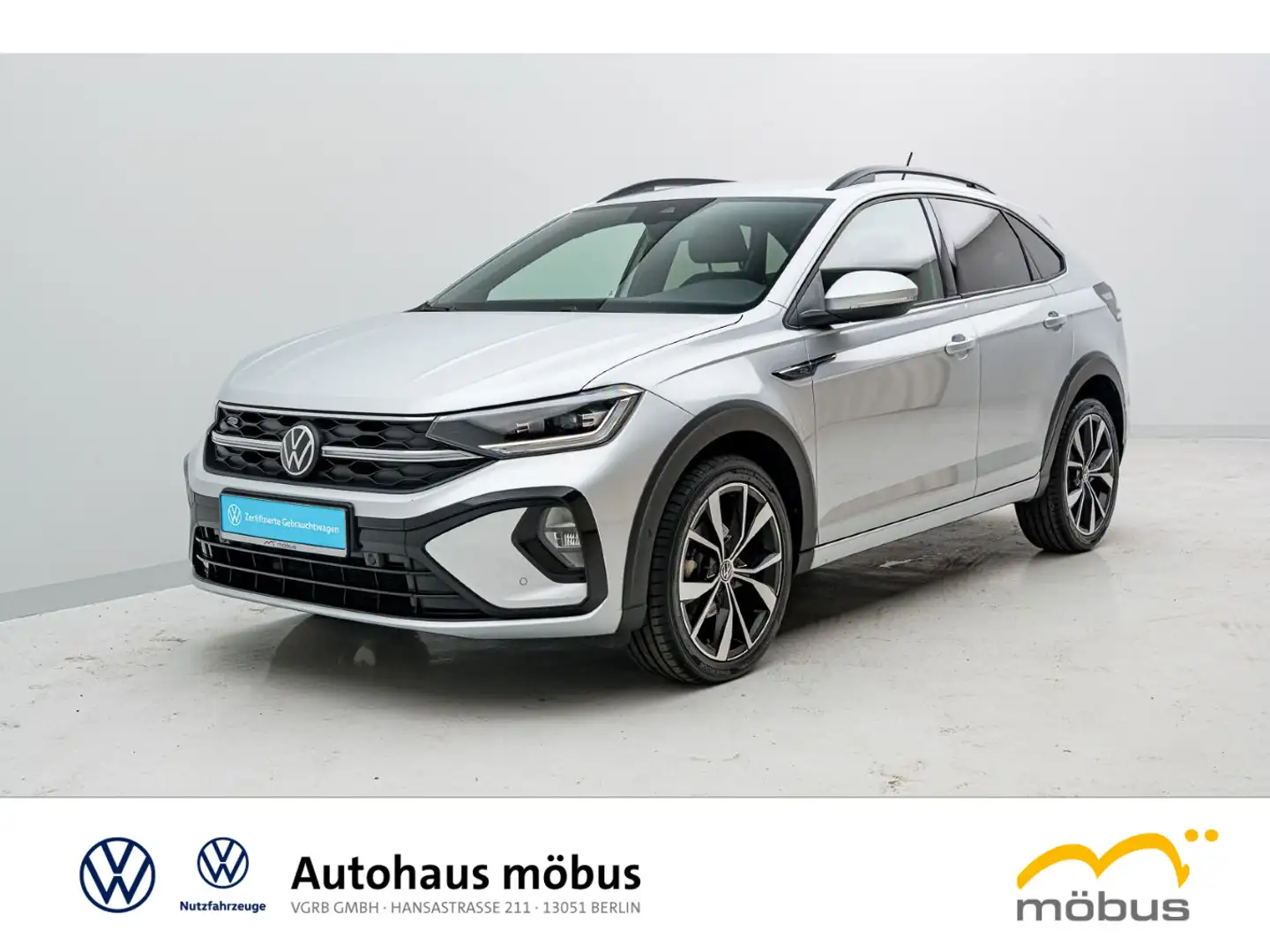 Volkswagen Taigo 1.0 TSI R-Line*APP*NAVI*LED-MATRIX*AHK* Silber - 2